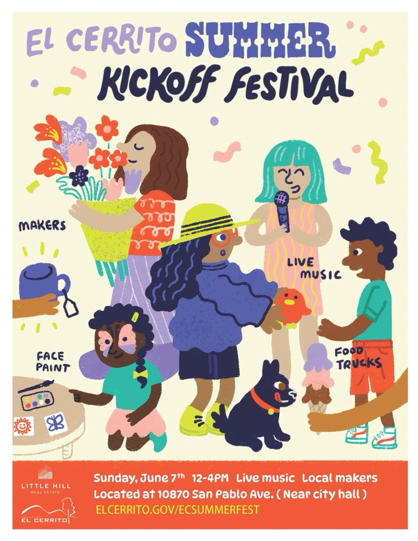 El Cerrito Summer Kickoff Festival - Sunday June 7, 12-4PM, 10870 San Pablo Ave